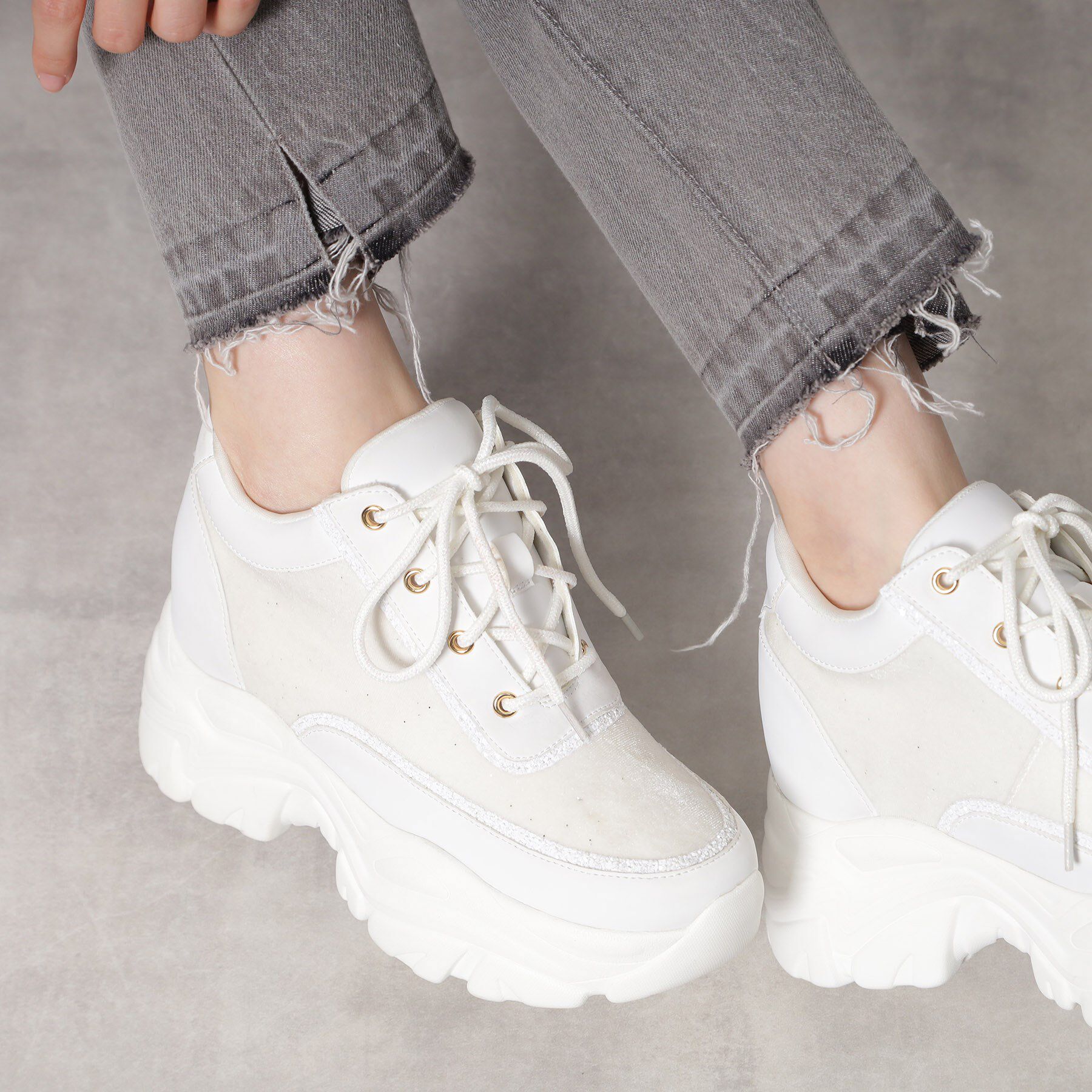 ESPERANZA「ベルベットラメスニーカー」|スニーカー|