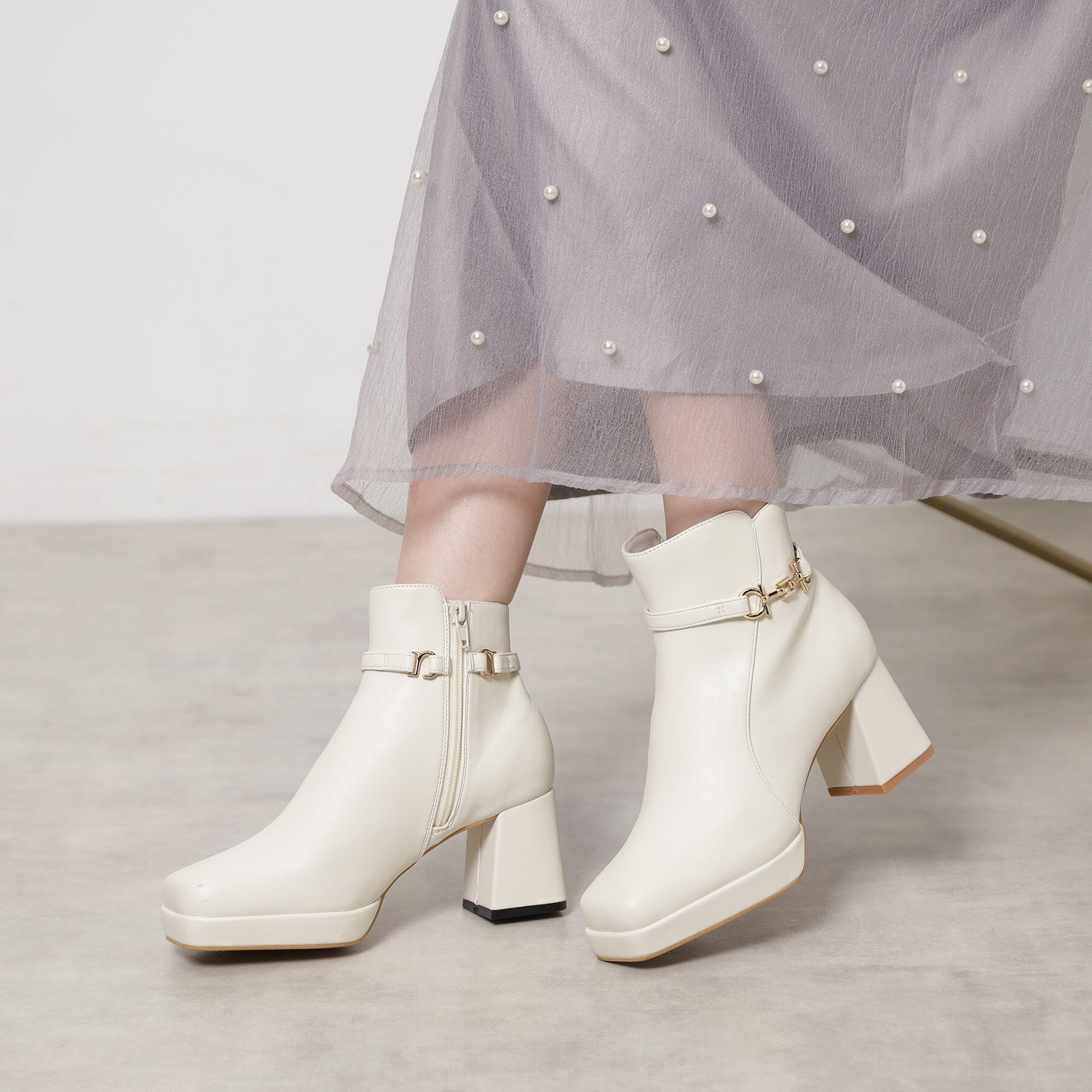 ESPERANZA「【レイン対応】サイドビット2WAYショートブーツ」|ショートブーツ|