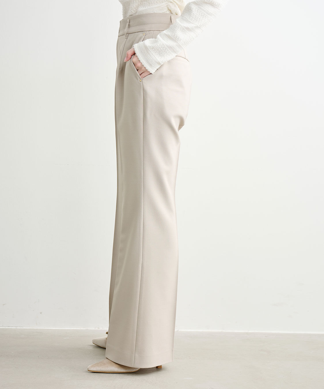 COCO DEAL「スリムフレアパンツ」|スラックス|