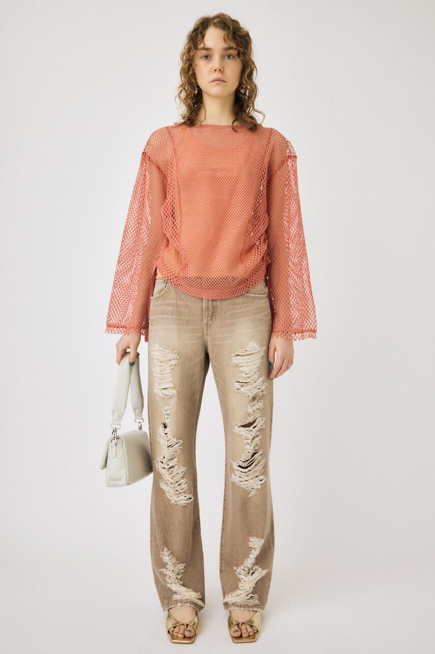 MOUSSY「MESH LS Tシャツ」|Tシャツ・カットソー|