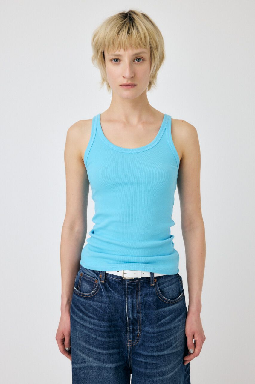 MOUSSY「BASIC RIB タンク」|タンクトップ|