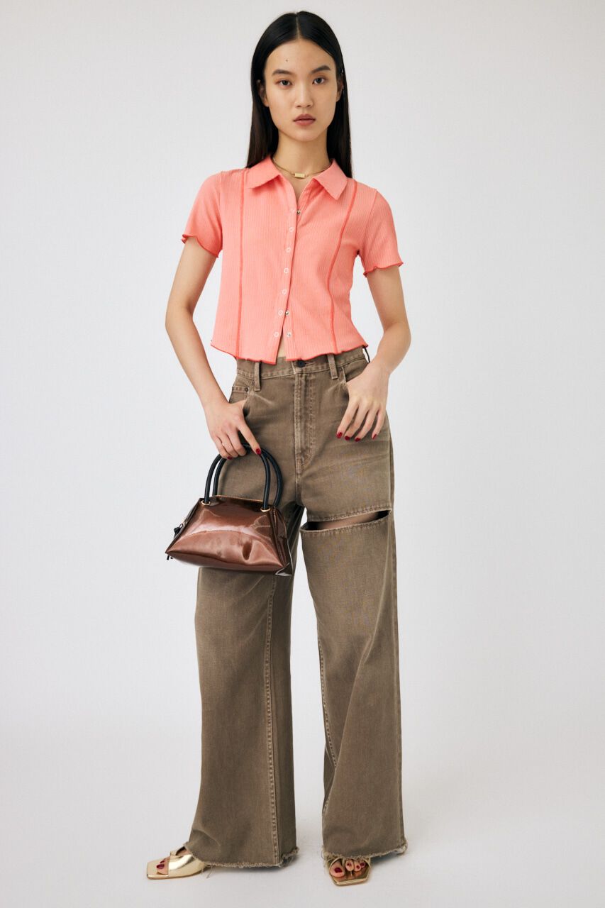 MOUSSY「MELLOW POLO トップス」|シャツ・ブラウス|