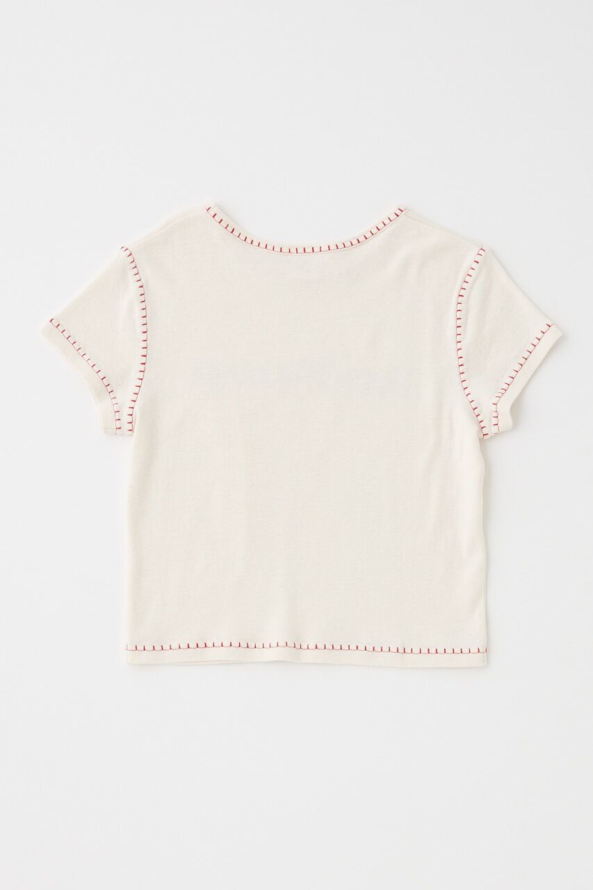 MOUSSY「CONTRAST ステッチ Tシャツ」|Tシャツ・カットソー|