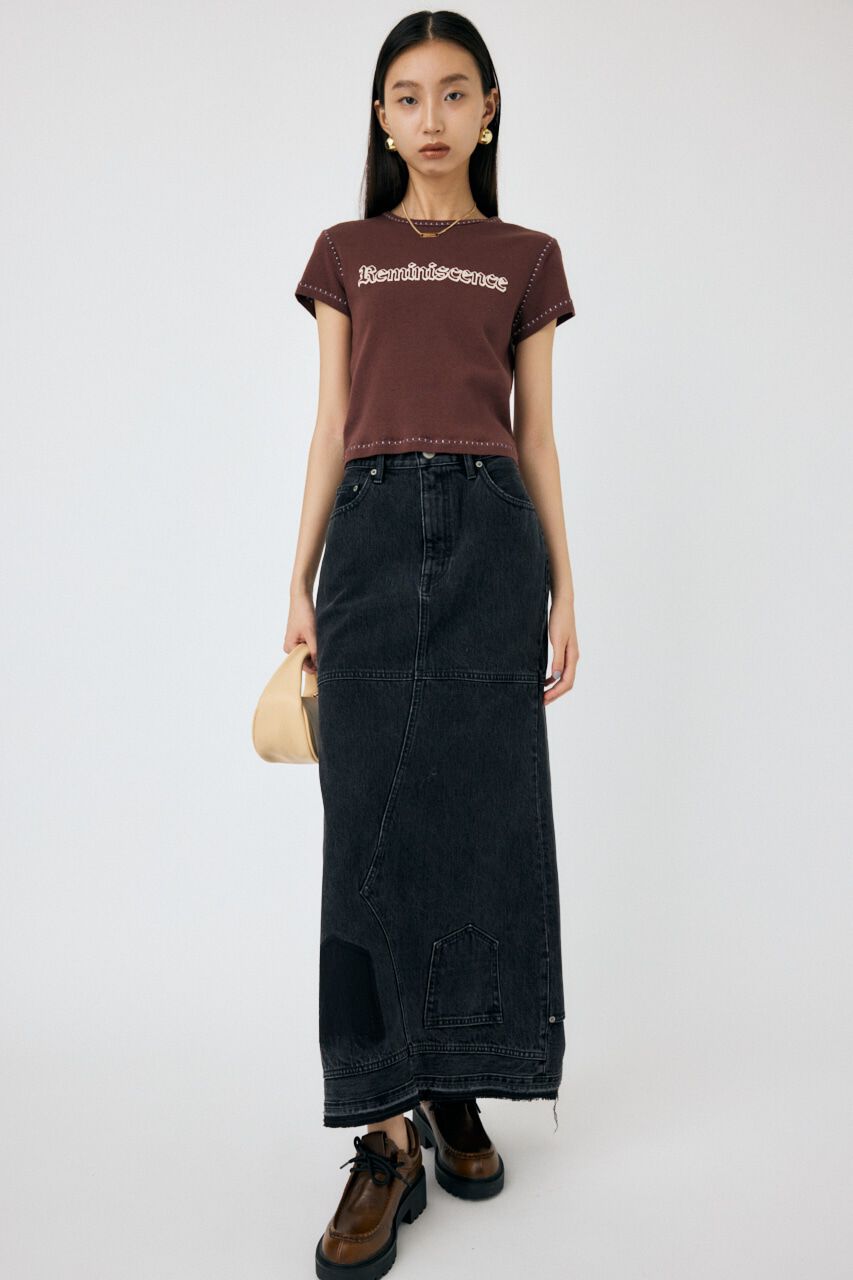 MOUSSY「CONTRAST ステッチ Tシャツ」|Tシャツ・カットソー|
