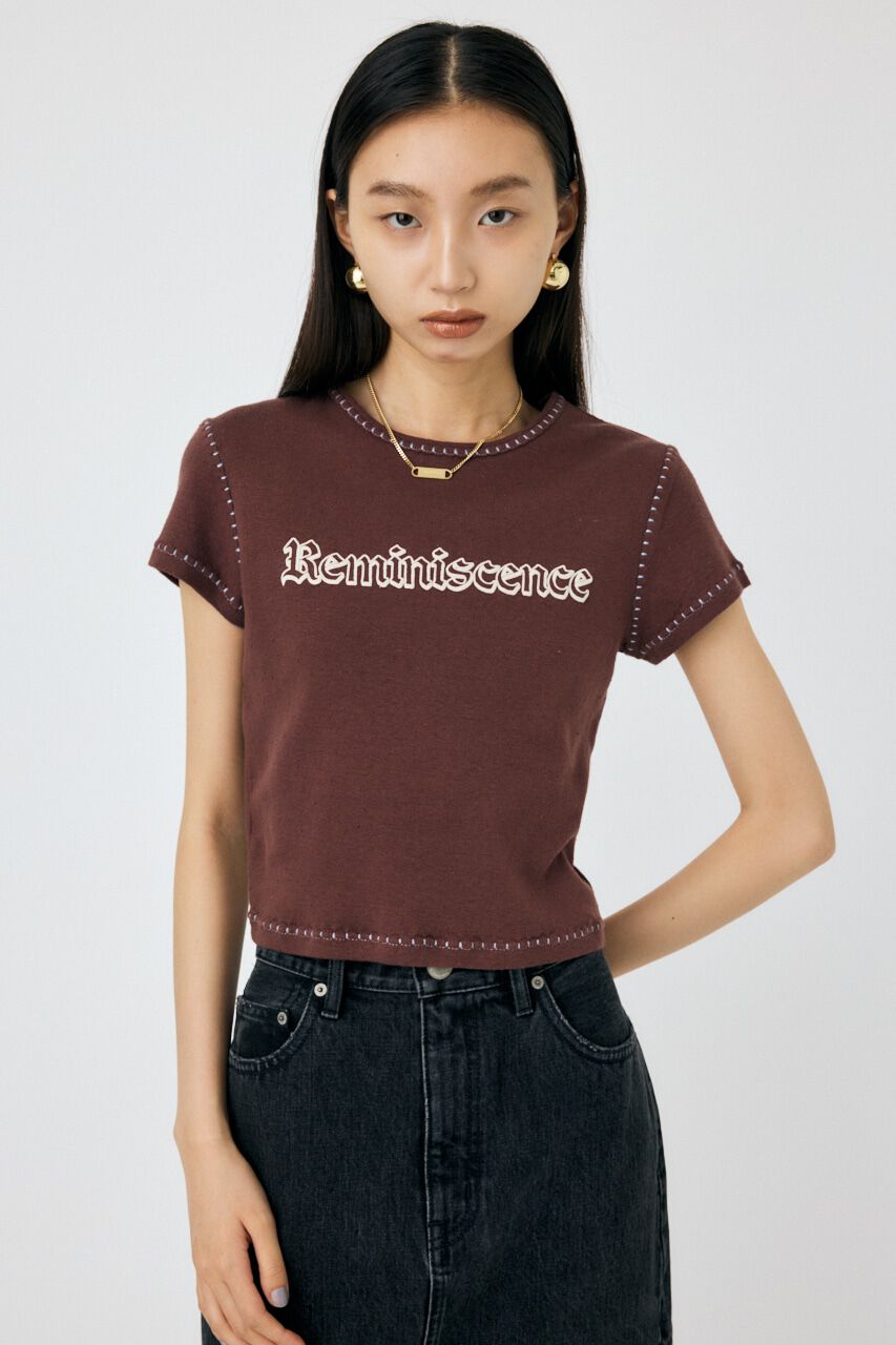 MOUSSY「CONTRAST ステッチ Tシャツ」|Tシャツ・カットソー|