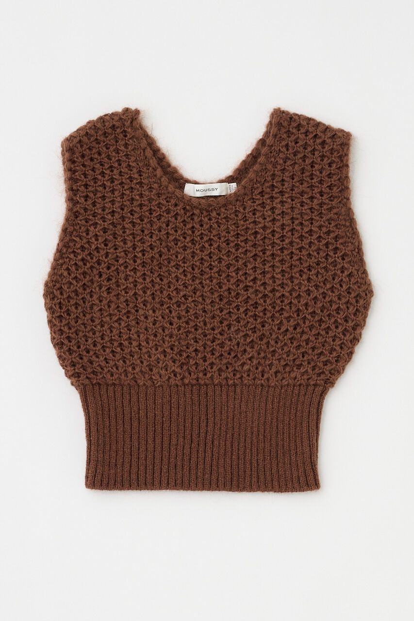 MOUSSY「MESH ニットベスト」|ニット・セーター|