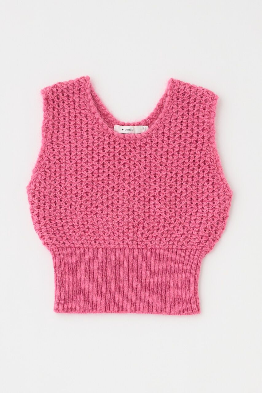 MOUSSY「MESH ニットベスト」|ニット・セーター|PNK