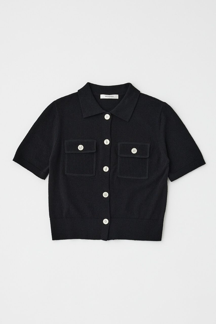 MOUSSY「OVERLOCK POCKET ニットシャツ」|ニット・セーター|