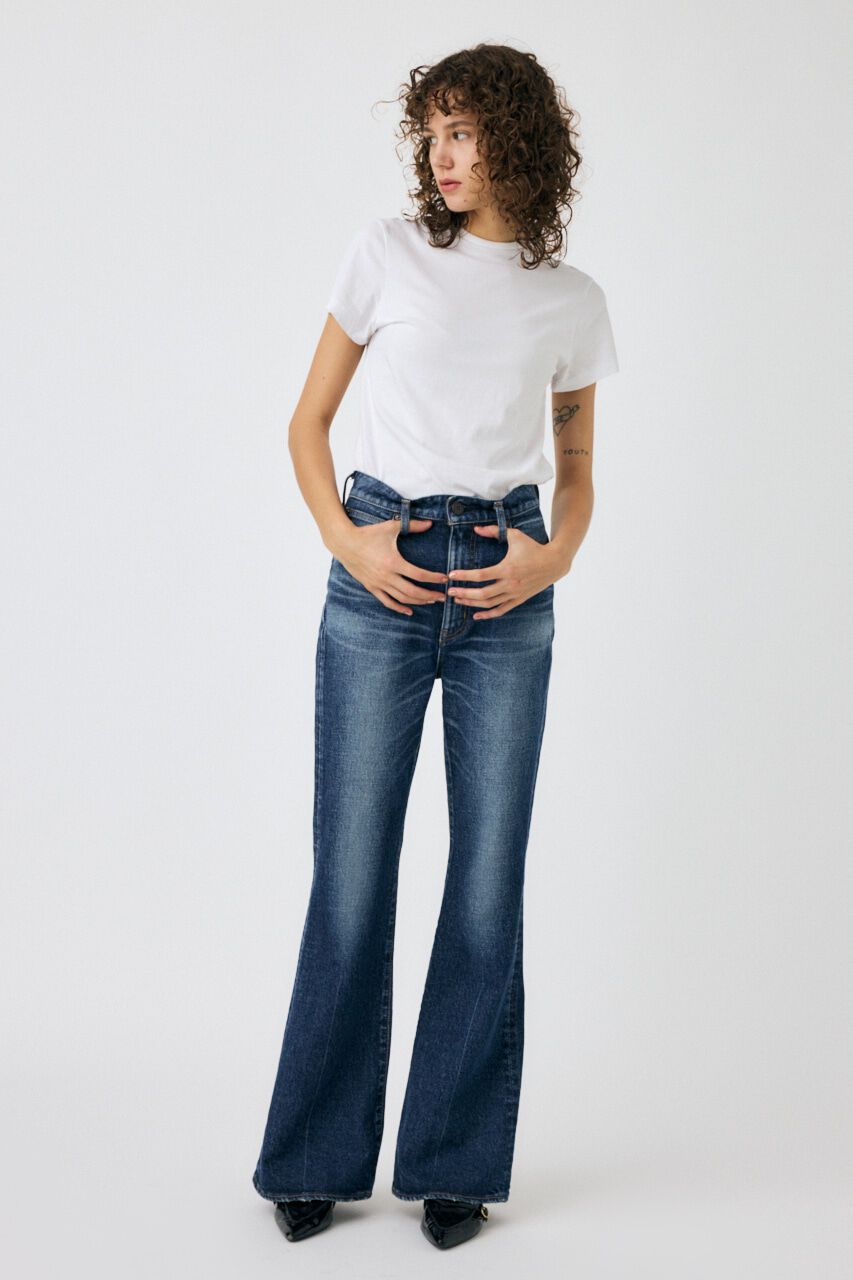 MOUSSY「MVS D/BLU FLARE」|デニム|