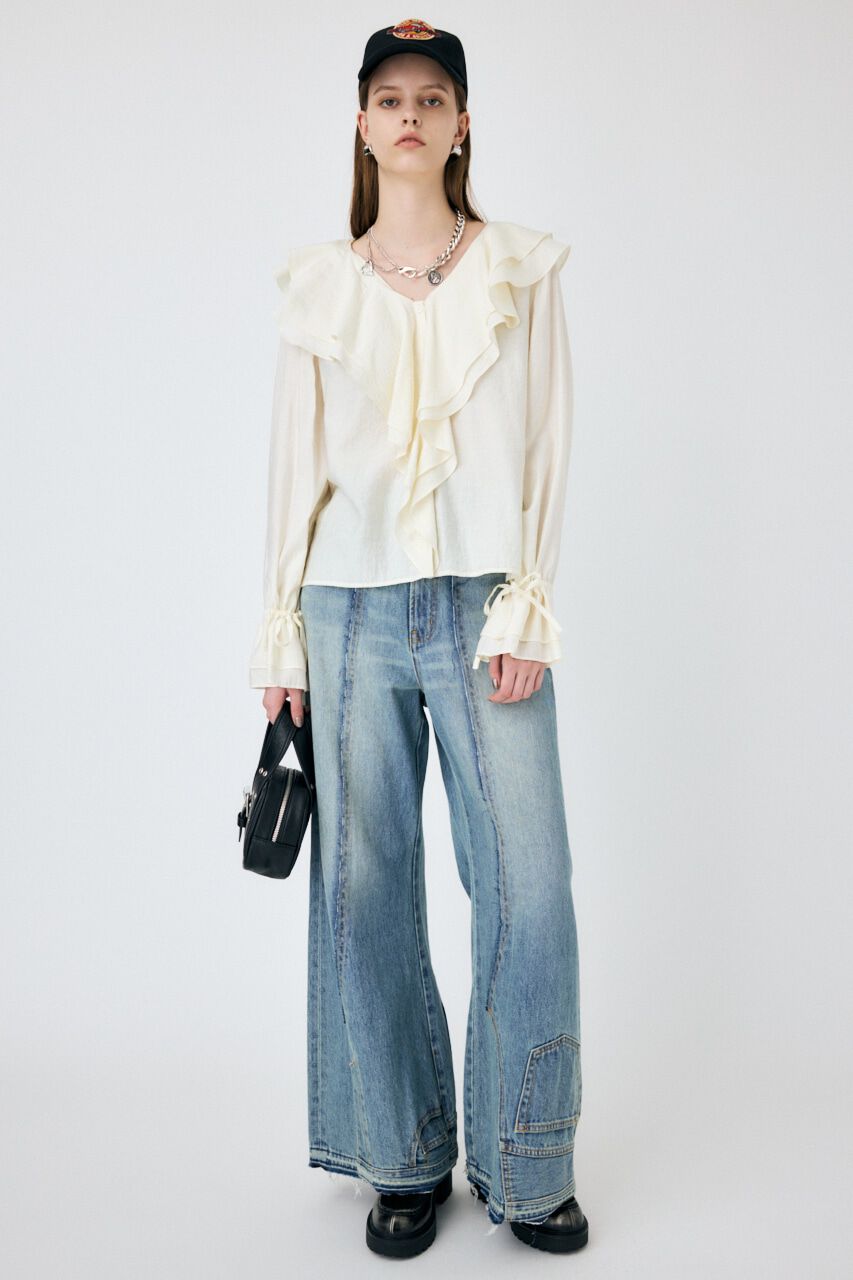 MOUSSY「RUFFLE ブラウス」|シャツ・ブラウス|