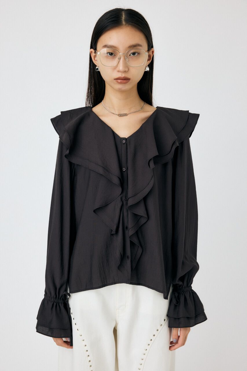 MOUSSY「RUFFLE ブラウス」|シャツ・ブラウス|