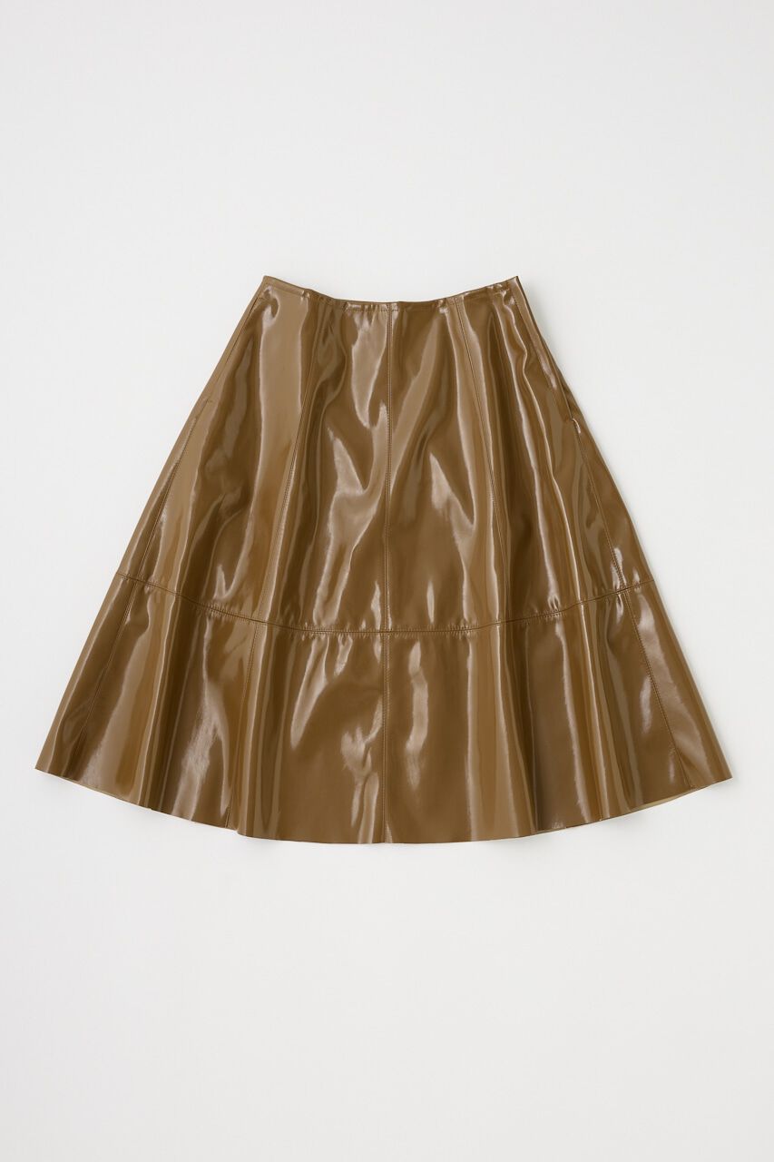 MOUSSY「F/LEATHER フレアスカート」|スカート|