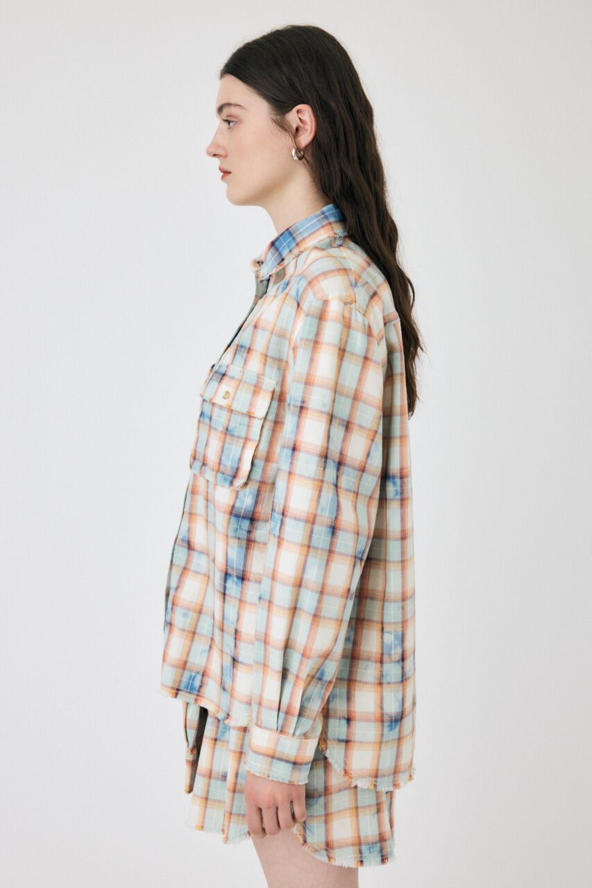 MOUSSY「BLEACH CHECK シャツ」|シャツ・ブラウス|