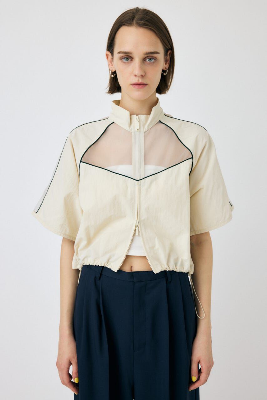 MOUSSY「PIPING HALF SLEEVE トラックジャケット」|その他|