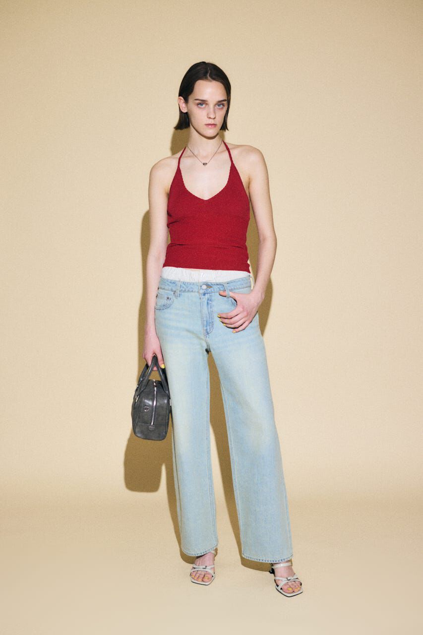 MOUSSY「BOXER LAYERED STRAIGHT デニム」|デニム|