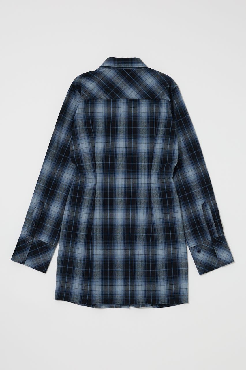 MOUSSY「CHECK SHIRT ドレス」|ワンピース|