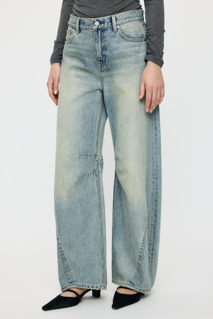 MOUSSY「HORSESHOE バギー」|デニム|