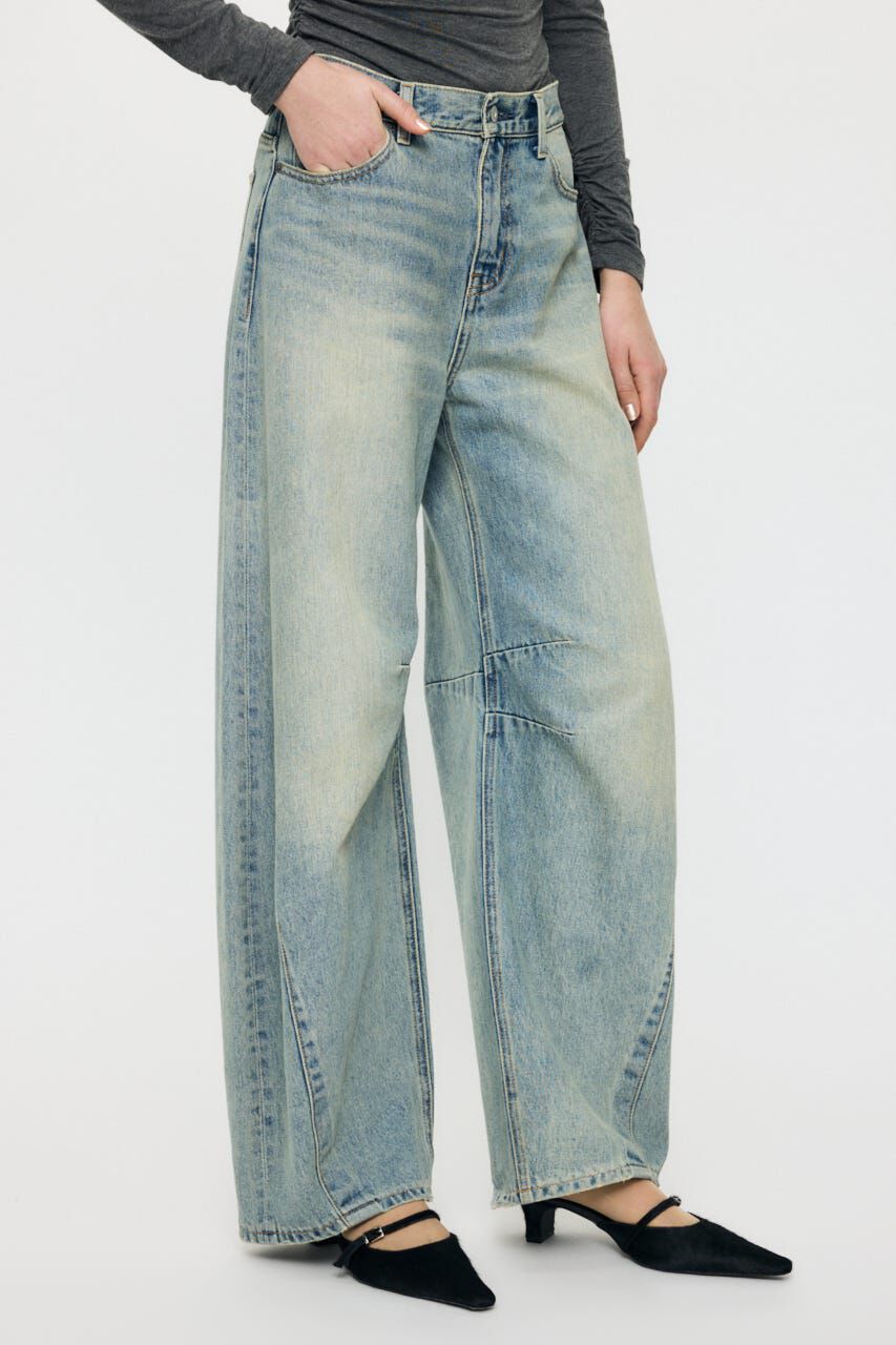 MOUSSY「HORSESHOE バギー」|デニム|