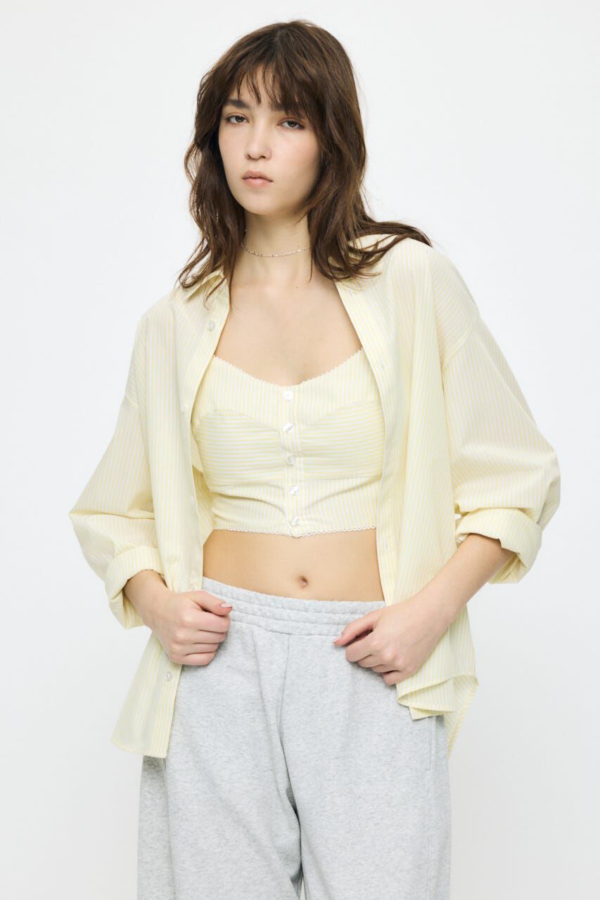 MOUSSY「OVER SHIRT & BUISTIER セット」|シャツ・ブラウス|