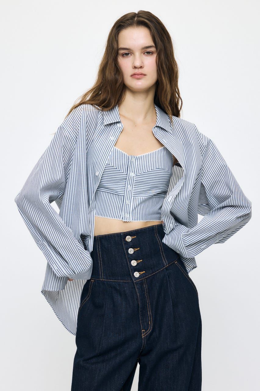 MOUSSY「OVER SHIRT & BUISTIER セット」|シャツ・ブラウス|