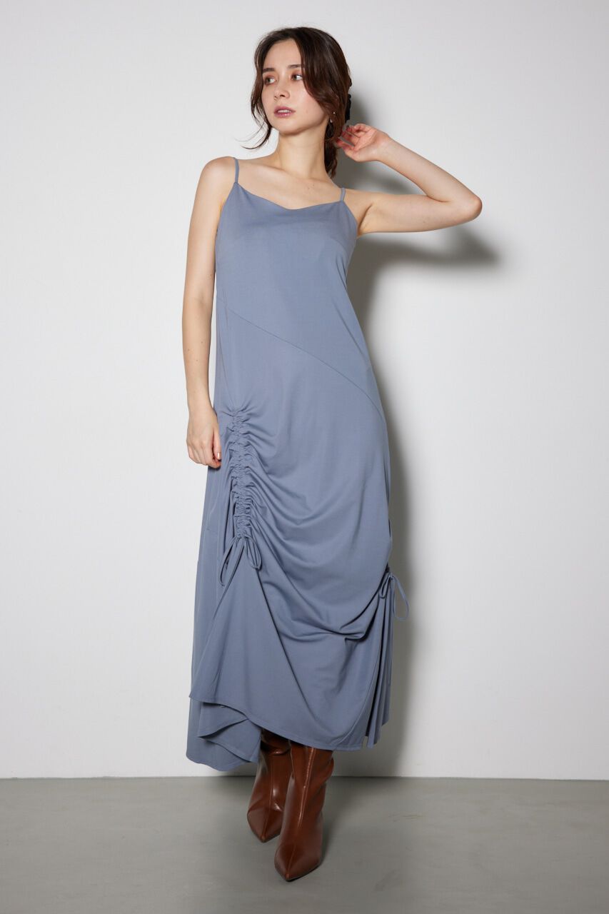 rienda「ドローストリングカットキャミソールワンピース」|ワンピース|