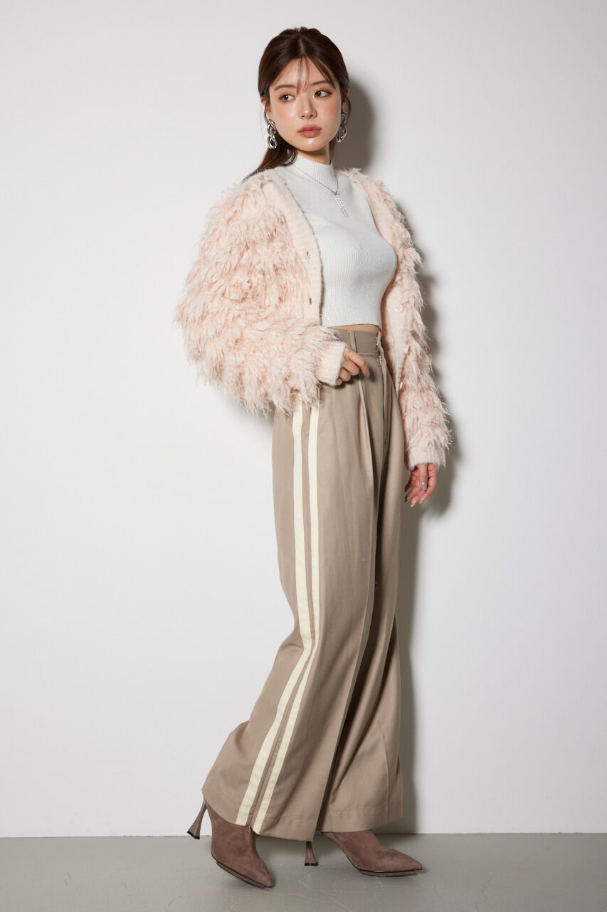 rienda「サイドWラインジャストウエスト パンツ」|その他|