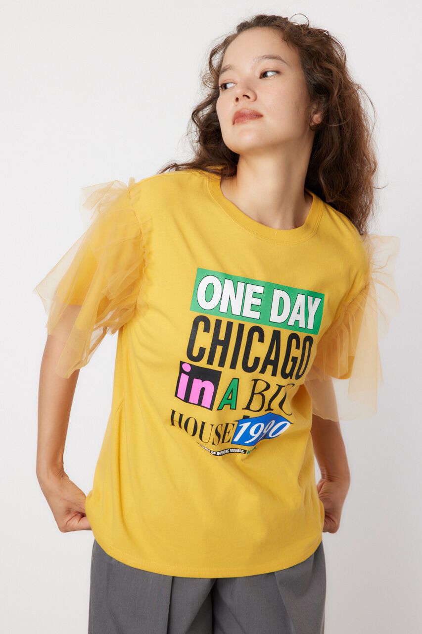 RODEO CROWNS「ONE DAY 袖チュールトップス」|Tシャツ・カットソー|MST