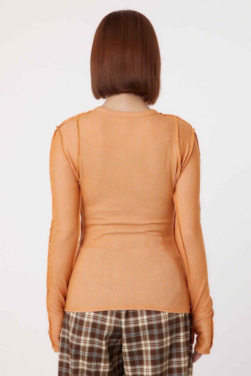 RODEO CROWNS「STITCH SLIM リブトップス」|Tシャツ・カットソー|