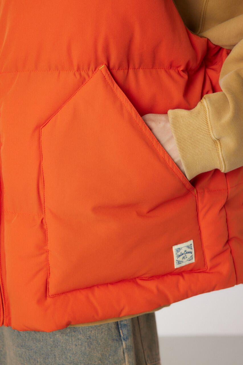 RODEO CROWNS「stand-neck パディングベスト」|ダウンベスト・ベスト|