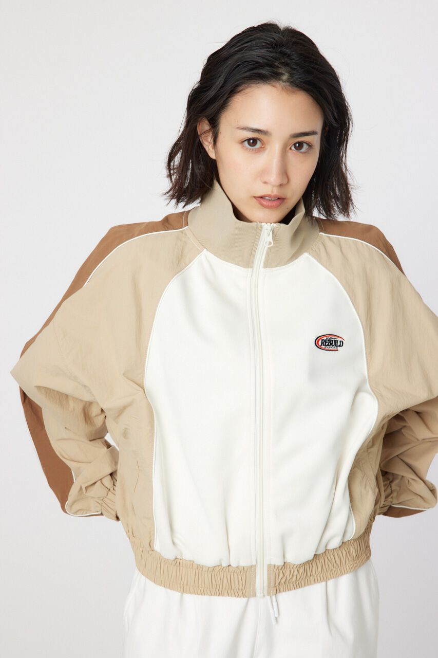 RODEO CROWNS「ナイロン&times;ジャージトラックジャケット」|ブルゾン・スタジャン|