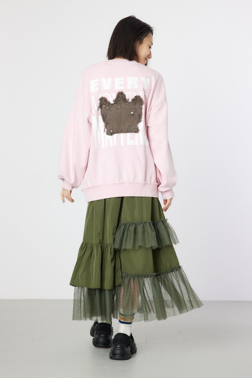 RODEO CROWNS「ダメージCROWNアップリケスウェット」|パーカー|