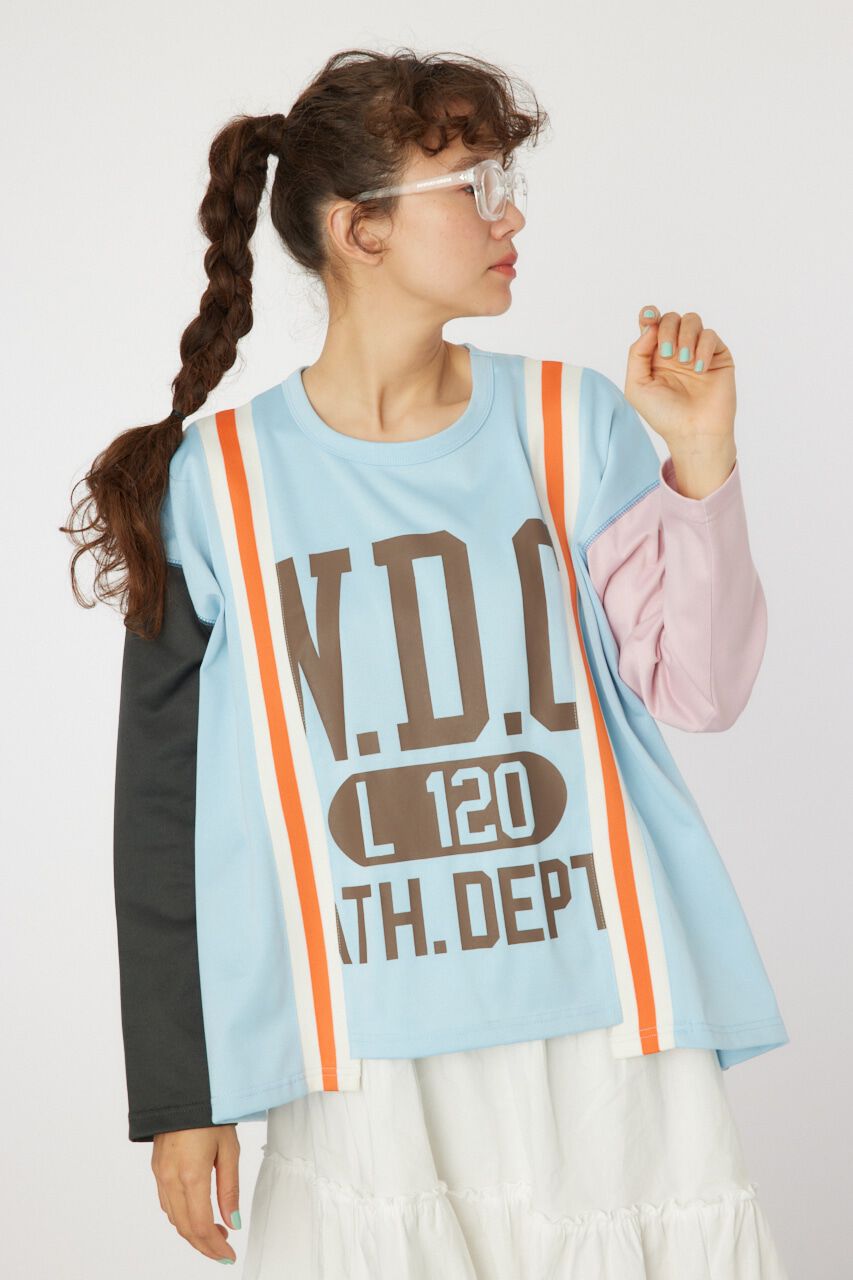 RODEO CROWNS「custom rib ロングスリーブTシャツ」|Tシャツ・カットソー|SAX