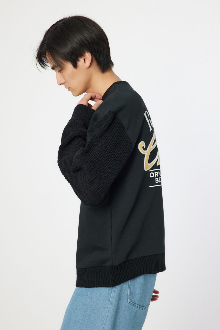 RODEO CROWNS「メンズドッキングロゴニットトップス」|ニット・セーター|