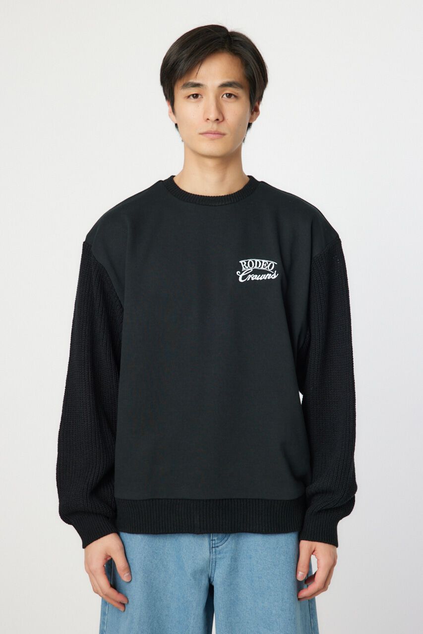 RODEO CROWNS「メンズドッキングロゴニットトップス」|ニット・セーター|