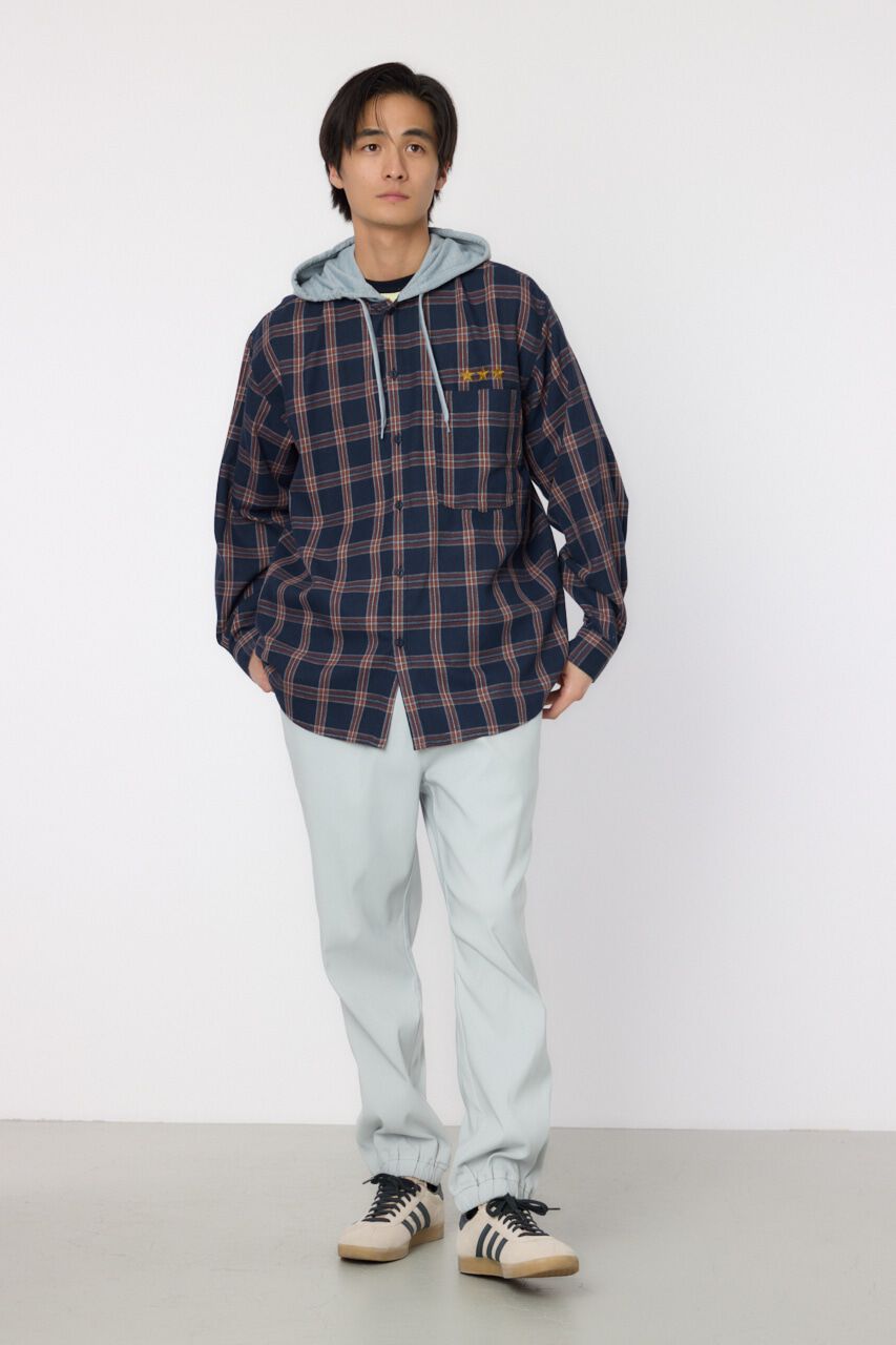 RODEO CROWNS「フーデッドチェックシャツ」|シャツ・ブラウス|