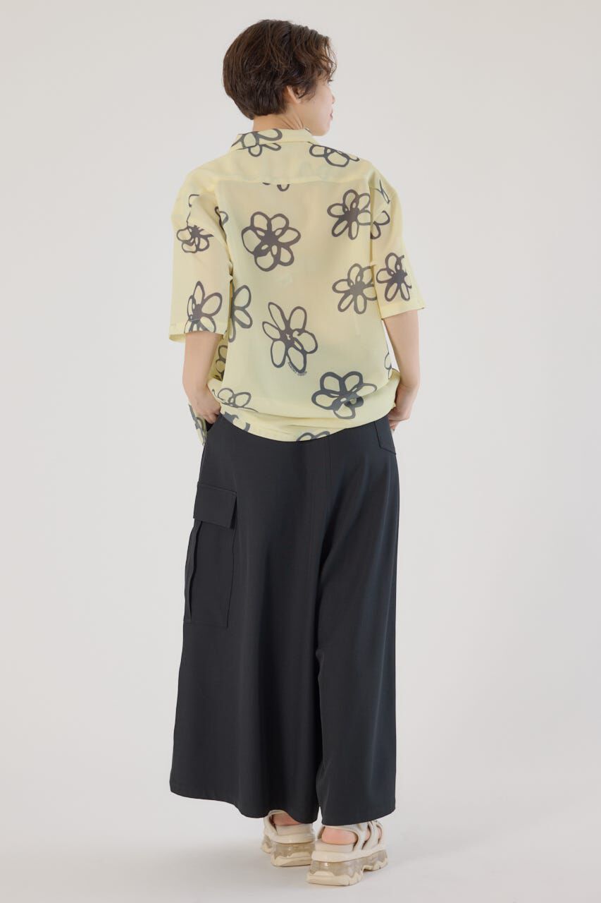 RODEO CROWNS「ポリメッシュフラワーシャツ」|シャツ・ブラウス|