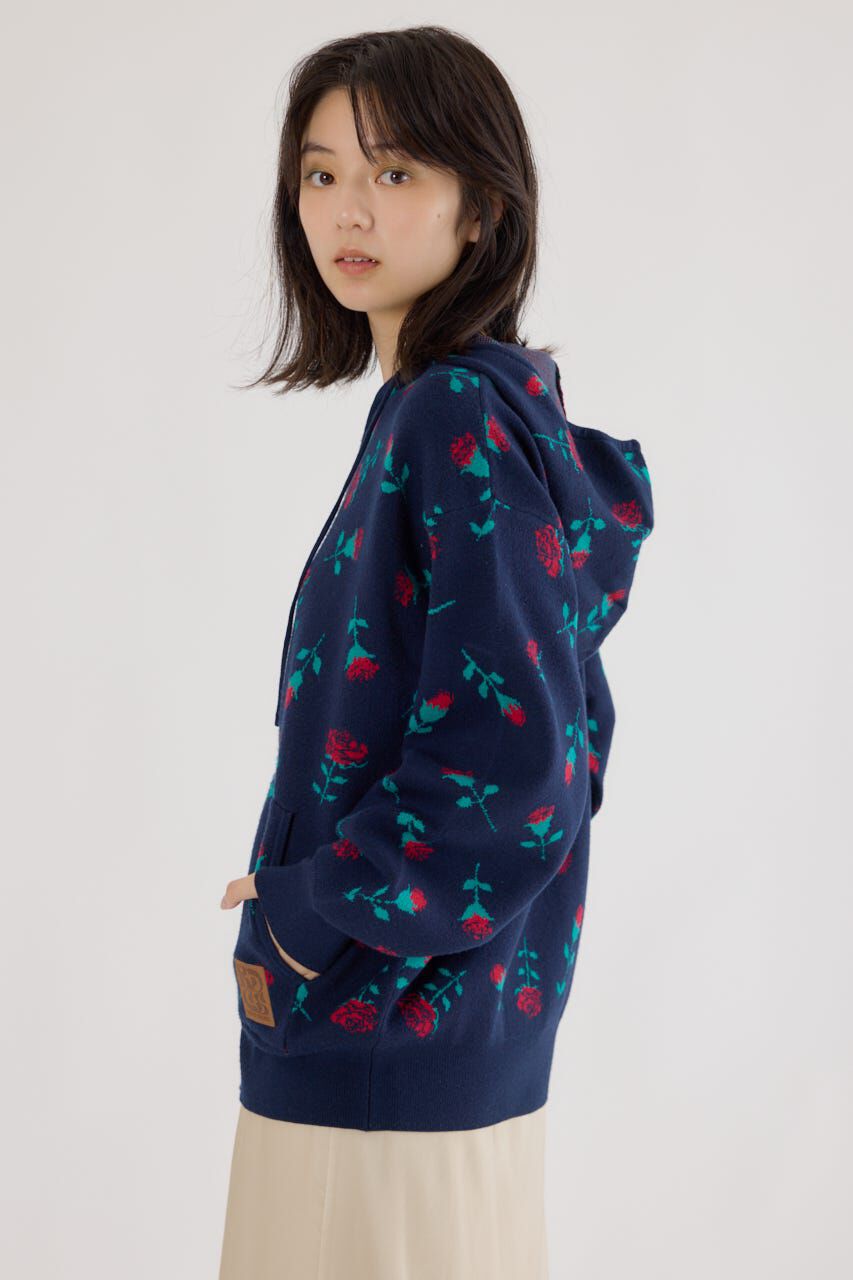 RODEO CROWNS「ジャガードニットジップパーカー」|パーカー|