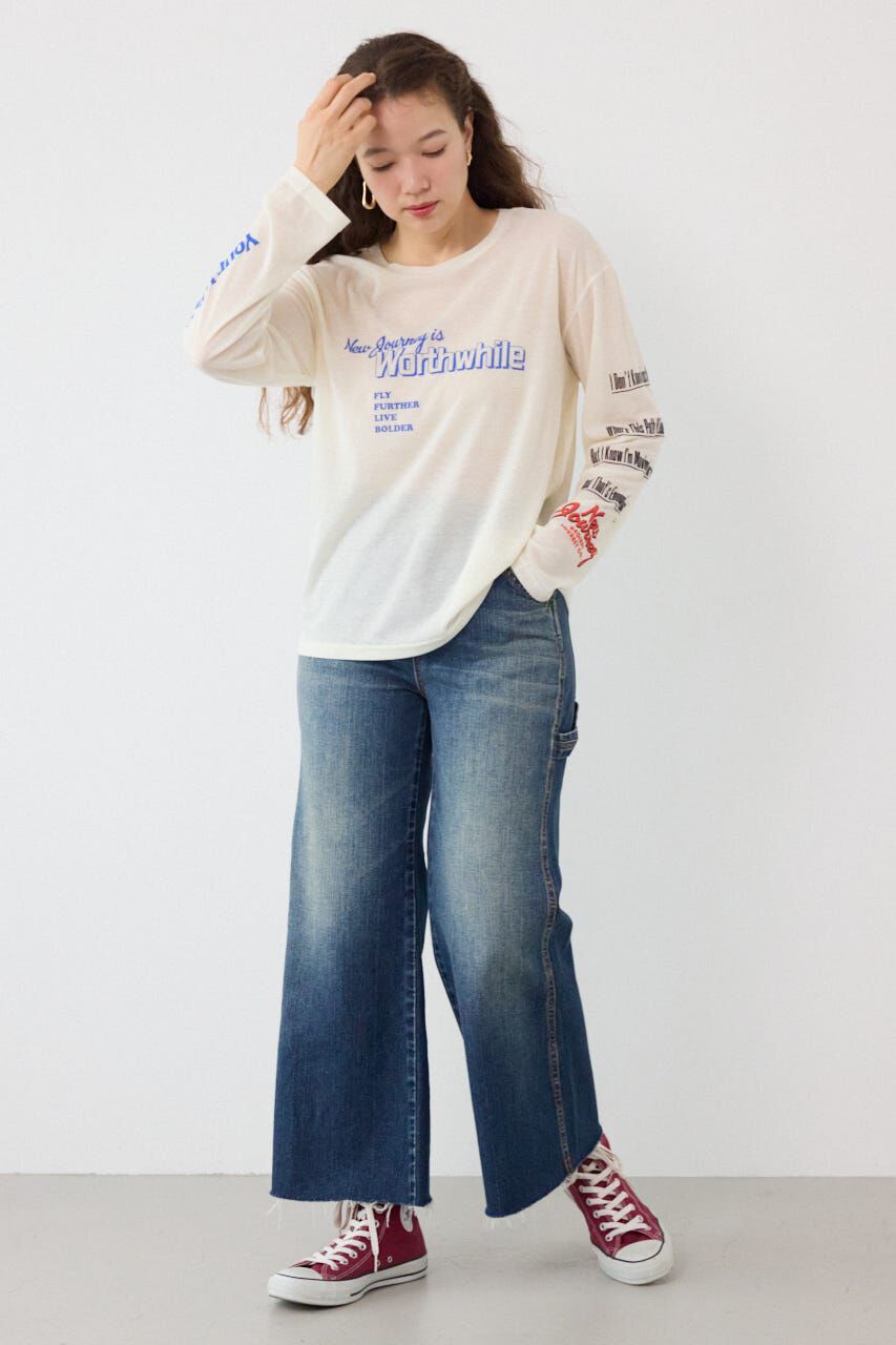 RODEO CROWNS「メッセージロングスリーブ Tシャツ」|Tシャツ・カットソー|