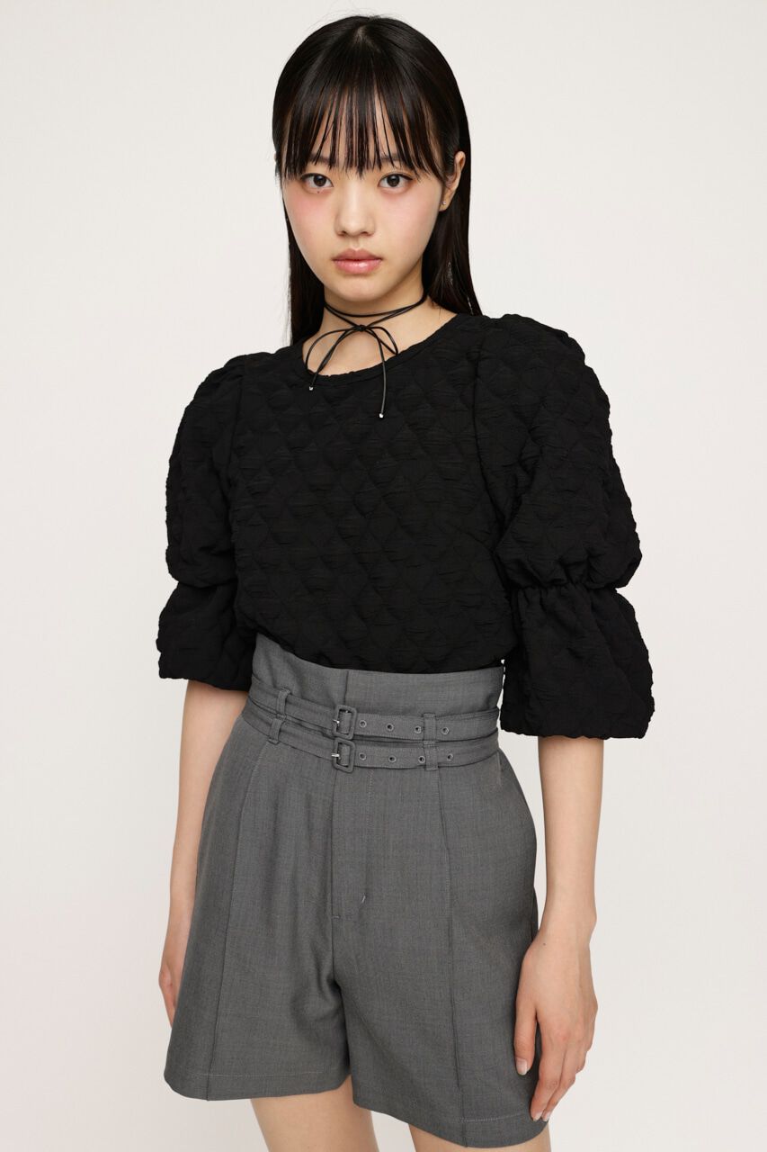 SLY「PUFF SLEEVE CUT トップス」|Tシャツ・カットソー|