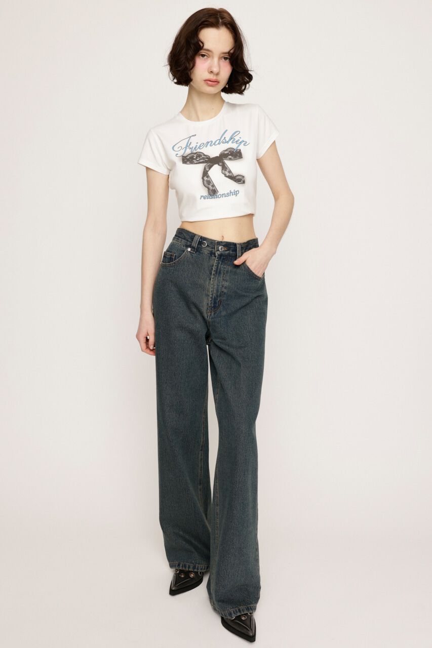 SLY「RIBBON COMPACT Tシャツ」|Tシャツ・カットソー|