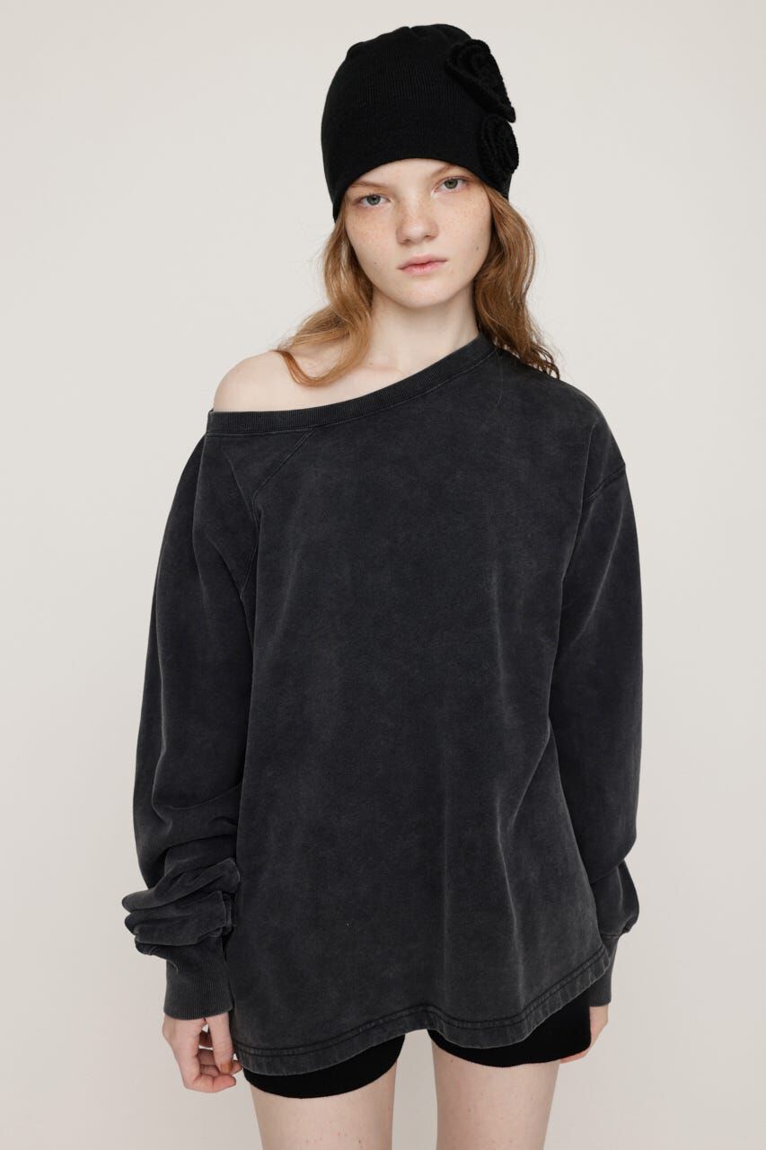 SLY「ASYMMETRY SW トップス」|パーカー|M/BLK7