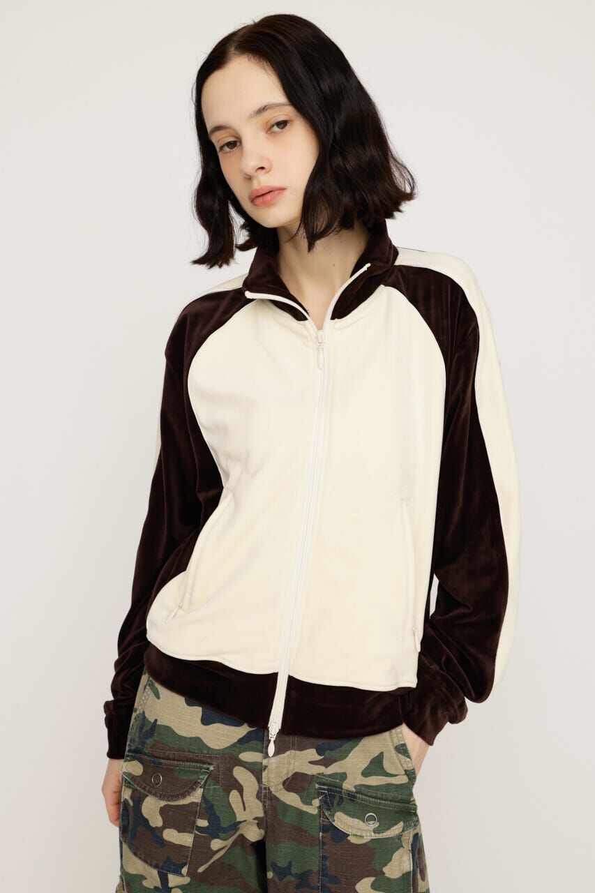 SLY「VELOUR TRACK ジャケット」|その他|BRN