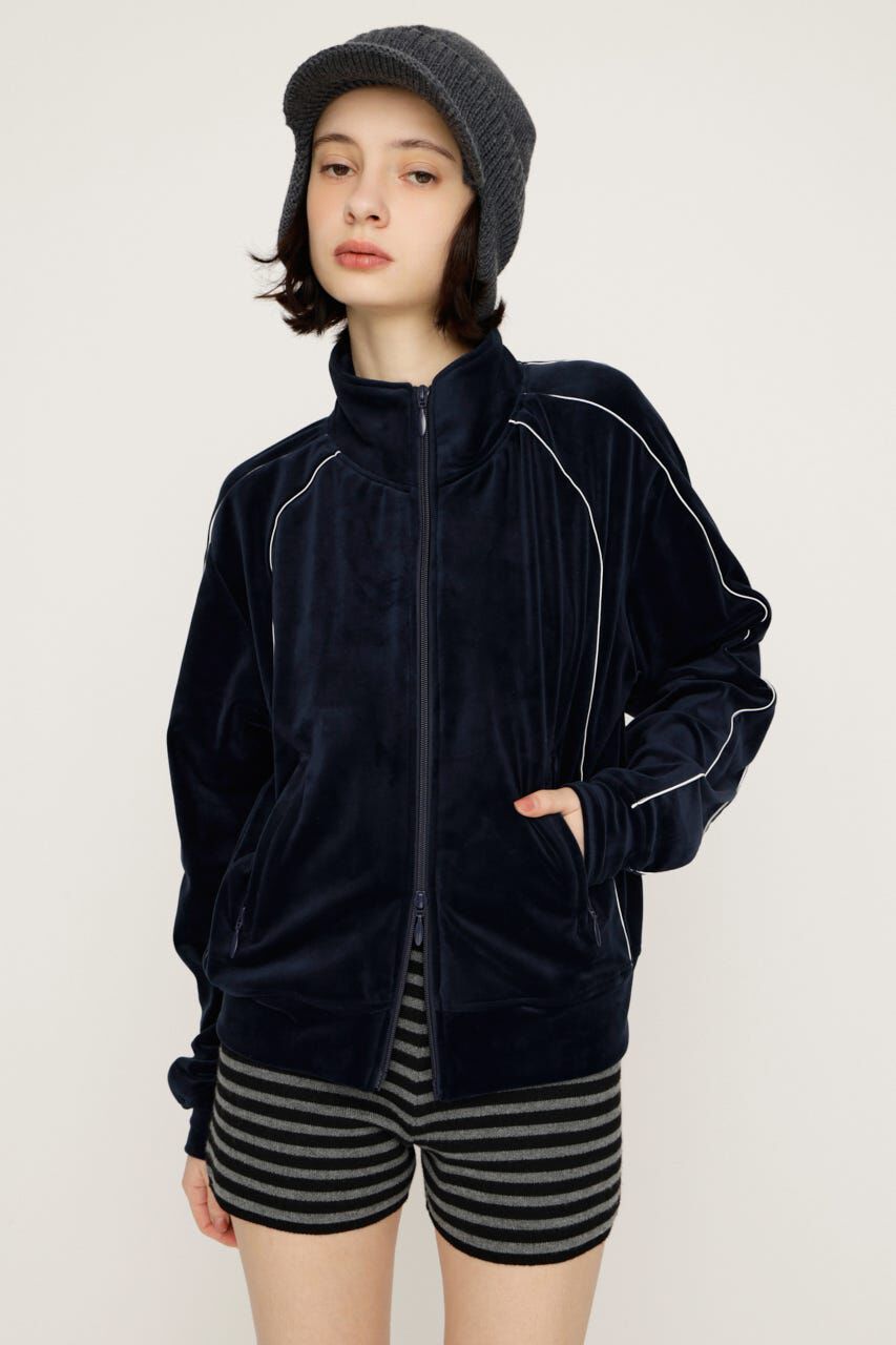 SLY「VELOUR TRACK ジャケット」|その他|NVY