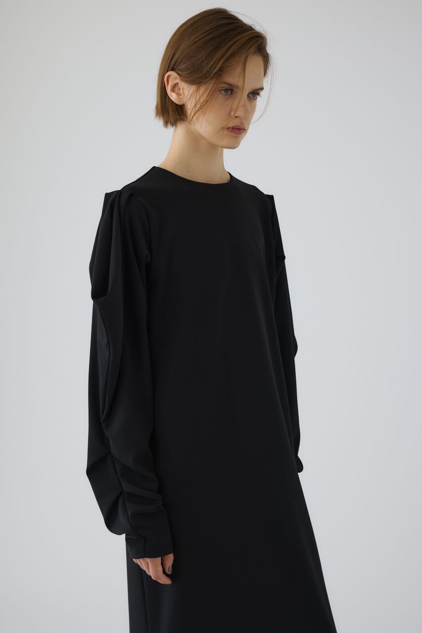 RIM.ARK 「Drape sleeve cut dress」|ワンピース|