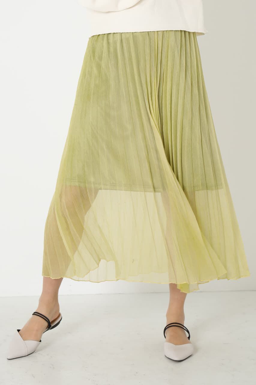 SHEL'TTER SELECT「Color Tulle Pleats Skirt」|スカート|