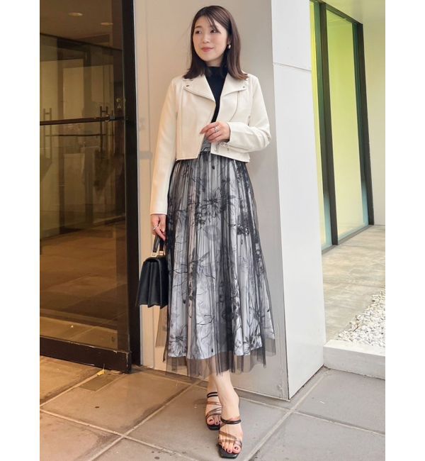 MERCURYDUO「フェイクレザーコンパクトライダースジャケット」|ライダースジャケット|