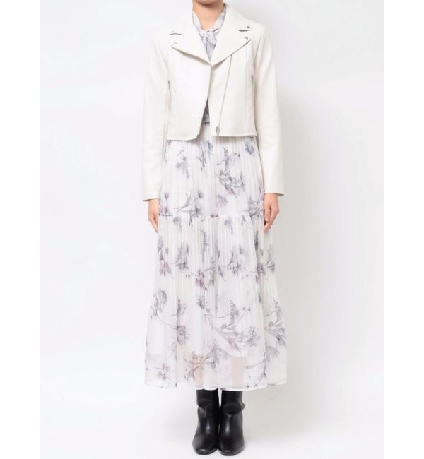 MERCURYDUO「フェイクレザーコンパクトライダースジャケット」|ライダースジャケット|