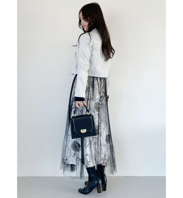 MERCURYDUO「フェイクレザーコンパクトライダースジャケット」|ライダースジャケット|