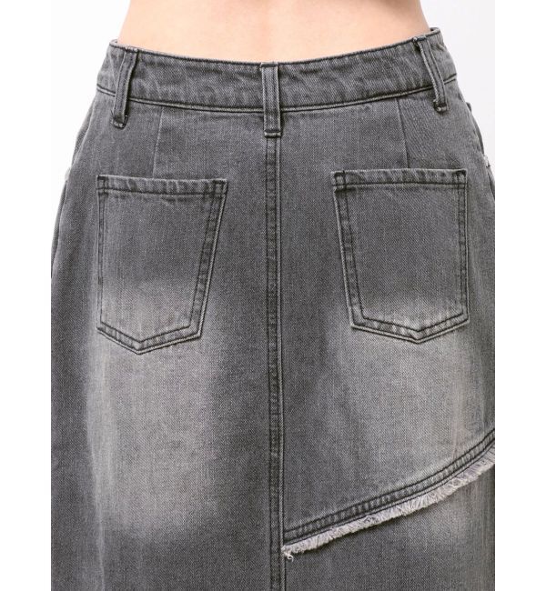 MURUA「フリンジスリットデニムスカート【セットアップ着用可】」|スカート|