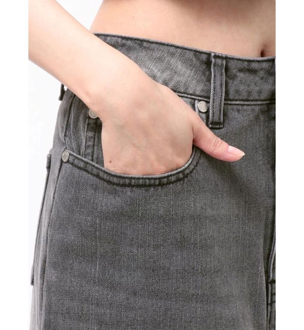 MURUA「フリンジスリットデニムスカート【セットアップ着用可】」|スカート|